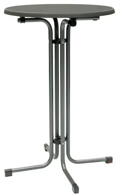 Imagen del producto de METRO PROFESSIONAL, mesa auxiliar, Ø 70 x 110 cm, acero, gris
