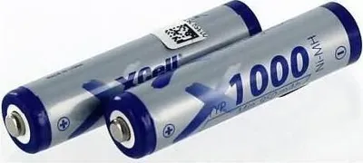 Produktbild von Akku für Gigaset A520 NiMH 2,4 Volt 1000 mAh silberfarben.
