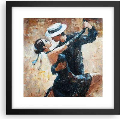 Produktbild von Gerahmtes Poster - Schwarzer Rahmen - tanzen sie - 30x30 cm - Wand Bild - Wanddeko - Wandbilder - Kunstposter - Wandposter - Bilderrahmen - Bilder - Kunstdruck - Wandbild - P2BAC30x30-3773