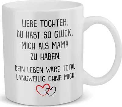 Produktbild von 22Feels Tochter Geschenk von Mama Geburtstag 18 Jahre Mädchen Tasse Teenager Abi Bachelor Master Weihnachten Kaffeetasse Frauen Geschenkidee Uni Abschluss Firmung Konfirmation