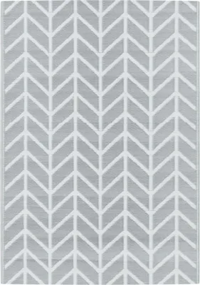 Imagen del producto de alfombra para exteriores vidaXL ARAKIL, color gris, 140x200 cm, material: polipropileno