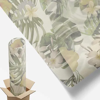 Zdjęcie produktu dla Folia zapewniająca prywatność - 100x100 cm - kolorowe szkło / witraż - nieprzezroczysta i dekoracyjna - samoprzylepna dekoracyjna folia szklana - ochrona przed promieniowaniem UV, łatwa w montażu - motyw tropikalny