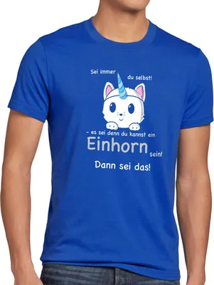 Produktbild von style3 Sei immer du selbst! Einhorn Herren T-Shirt Unicorn