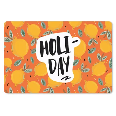 Produktbild von MuchoWow® Mauspad Mousepad Zitrone - Sommer - Orange 27x18 cm - Mousepads - Maus Mat - Pad - Mausunterlage - Büroartikel - Desk Matten