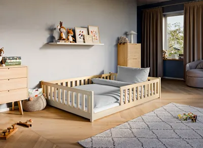 Obrázek produktu pro Jednolůžková postel pro děti 140x200 MIRAKLE - borovice