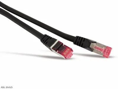 Produktbild von Patchkabel cat6A S/FTP PIMF Halogenfrei sw 10m