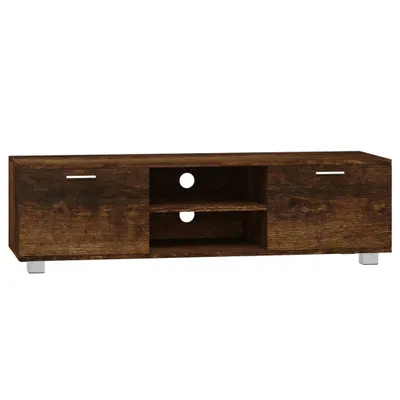 Produktbild von vidaXL TV-Schrank Räuchereiche 140x40,5x35 cm Holzwerkstoff