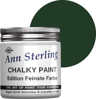 Produktbild von Ann Sterling Kreidefarbe Shabby Chic Farbe: 250ml. Lack Chalky Paint - London Green