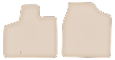 Produktbild von DURBAN Beige Velours-Fußmatten vorne für Chrysler Town&Country IV Minivan (2008-2016)