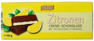 Produktbild von Böhme Creme-Schokolade Zitrone 100g
