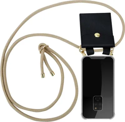 Produktbild von Cadorabo Hülle für Huawei MATE 20 Schutzhülle in Braun Handy Kette Silikon Kordel abnehmbares Etui