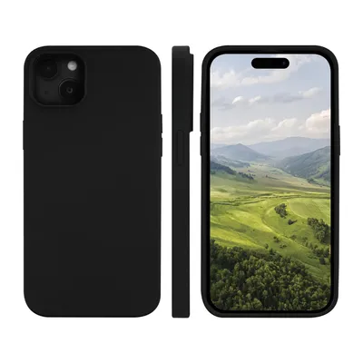 Produktbild von dbramante1928 Monaco - Hintere Abdeckung für Mobiltelefon - MagSafe-Kompatibilität - Kunststoff, Silikon - Night Black - für Apple iPhone 13, 14, 15, 16e