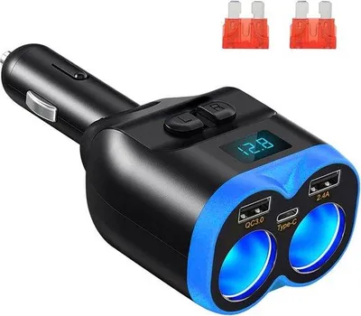 Image de Allume-cigare - Allume-cigare avec chargeur pour voiture - Allume-cigare avec chargeur USB - Allume-cigare