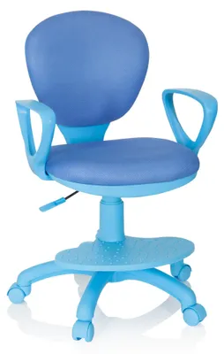 Obrázok produktu pre hjh OFFICE detská otočná stolička KID COLOUR stolová stolička pre deti výškovo nastaviteľná s podrúčkami látka