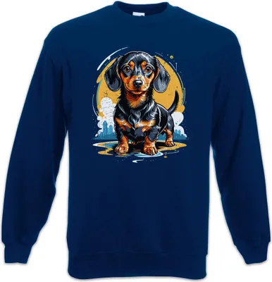 Produktbild von Urban Backwoods Sweet Dackel Art, Sweatshirt, Farbe: Navy, Größe: 4XL