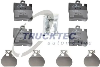 Produktbild von TRUCKTEC AUTOMOTIVE Bremsbeläge Satz Hinten Bremsklötze passend für MERCEDES-BENZ C-Klasse Limousine (W203) 02.35.106