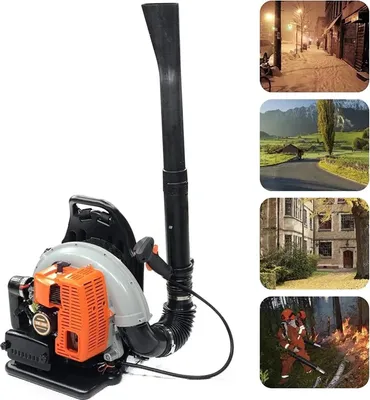 Produktbild von Rucksack-Laubbläser - Benzin 2-Takt - 63 cm³ - 2,7 kW - 6800 U/min - Für Laub, Schnee und Staub
