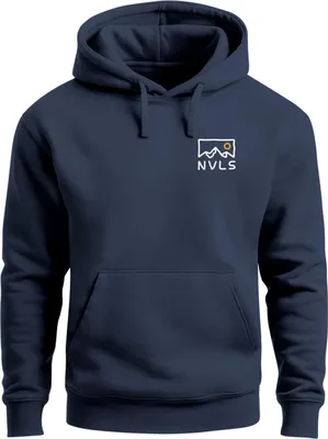 Produktbild von Hoodie Herren NVLS Mountains | Kapuzensweatshirt mit Berglogo und Sonne Outdoor Streetwear Fashion Streetstyle Neverless®