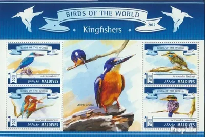 Produktbild von Briefmarken Malediven 2015 Mi 5820-5823 Kleinbogen (kompl. Ausg.) postfrisch Eisvögel