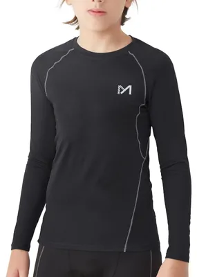 Produktbild von MEETYOO Kompressionsshirts für Jungen Sportshirt Funktionsshirt Kinder Langarm K