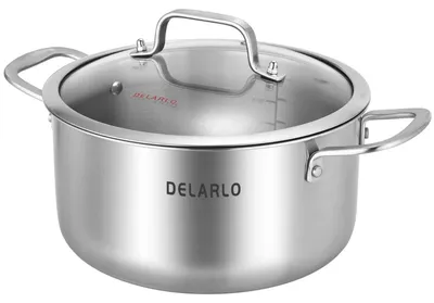 Image de Casserole induction Kochtopf, 24 cm, 5,7 L, en acier inoxydable, avec couvercle, idéale pour la viande