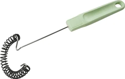 Obrázek produktu pro Spirálový šlehač Fackelmann 27 cm Ecolution, ekologický šlehač s ergonomickou rukojetí, udržitelný a vysoce kvalitní kuchyňský pomocník pro hrnce a pánve s povrchovou úpravou (barva: mátově zelená/světle šedá)