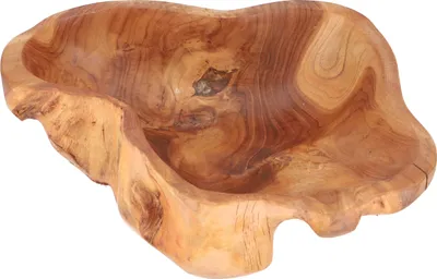 Produktbild von Kleine Obstschale, Holzschale Dekoobjekt aus Wurzelholz - Modell 8, Braun, 10*35*27 cm, Schalen