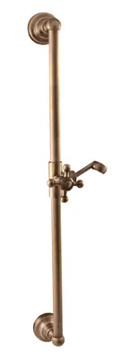 Image de RAV Slezák Barre de douche avec support coulissant Slezák RAV Morava MD0553 Couleur : laiton ancien
