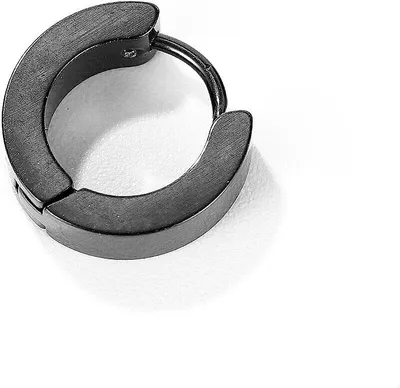 Produktbild von Mono-Ohrring   Kreisförmig GioiaPura Schwarz   Kollektion Hoop - mann