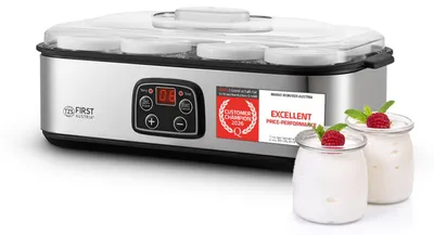 Joghurtbereiter, 8 Gläser à 180 ml, 1,4 l, Temperatureinstellung, Timer