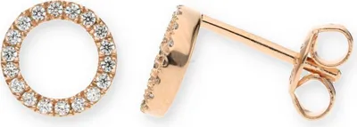 Produktbild von JuwelmaLux Ohrstecker 925 Silber Roségold plattiert mit Zirkonia JL10-06-1743