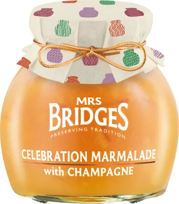 Produktbild von Mrs. Bridges Celebration Marmelade feiner Schale und Champagner 340g