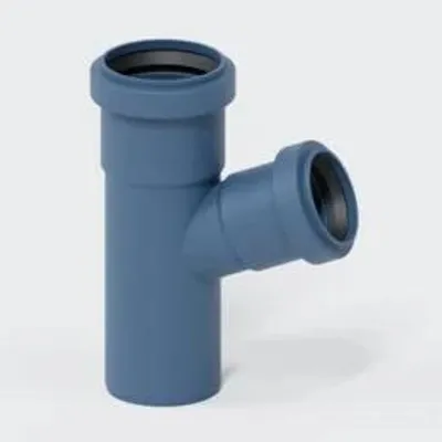 Produktbild von POLOPLAST Abzweig, PKEA50.40.67, POLO-KAL NG, 50/40mm, 67,5°, PP-MD, blau, 1 Stk.