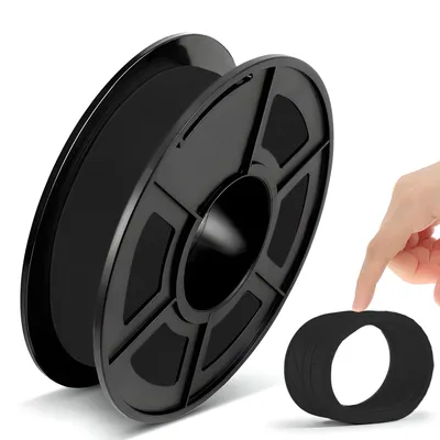 Produktbild von 3D Drucker PLA 1.75mm Filament Rolle  Stift Spule Spool 3D-Drucker 3D-Stifte ABS Filament Druckmaterialien Printer Stift Schwarz 68M Schwarz Retoo
