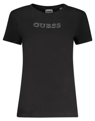 Image de Guess Jeans T-Shirt À Manches Courtes Femme Noir