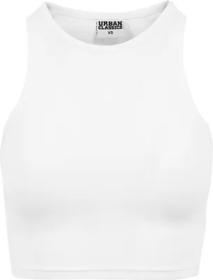 Immagine prodotto di Urban Classics Donna - Canottiera a costine con taglio cropped weiß - L