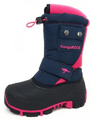 Produktbild von KangaROOS Uni Kinder Kanga-bean Ii Schneestiefel, Blau Dark Navy Daisy Pink 4