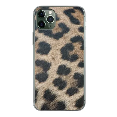 Produktbild von MuchoWow® Handyhülle Schutzhülle Hülle für iPhone 11 Pro Max Leopardenmuster Silikon Softcase Handy Hülle - Schutz