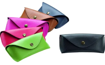 Productafbeelding van ALASSIO 2694 Brilhoesje van echt leer, brilbox, 16 x 7 x 4 cm, roze