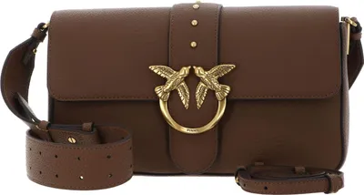 Produktbild von PINKO Umhängetasche Love One Classic Slouchy FL Marrone - Leone - Antique Gold braun