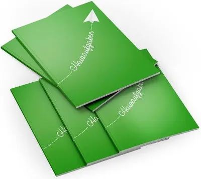 Produktbild von itenga SET 5x Papierflieger Grün (Motiv 18) Hausaufgabenheft DIN A5, 96 Seiten