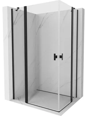 Obrázek produktu pro Mexen Mist Duo sprchový kout s otočnými dveřmi 105 x 100 cm, transparentní, černý - 8A4-105-100-70-00