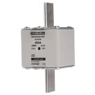 Produktbild von Mersen NH3GG50V450 Sicherungseinsatz gG Gr.3 AC500V 450A sfü Kombikennmelder