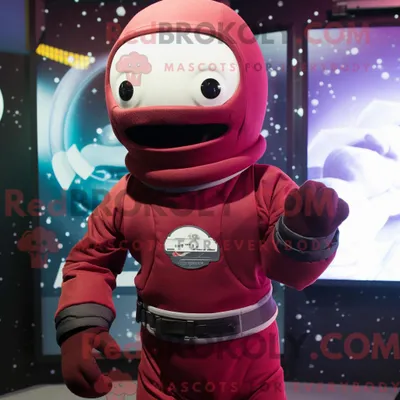Obrázok produktu pre Postava maskota REDBROKOLY: kaštanový astronaut v roláku a rukaviciach