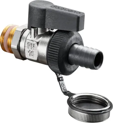 Image de Oventrop vanne à bille Optiflex laiton nickelé, PN 16 DN 15, 1/2" AG