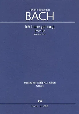 Produktbild von Ich habe genung BWV82in der 1. Fassung von 1727