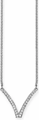 Produktbild von cai Collier 925/- Sterling Silber 60+5cm weiß Topas 132250407-65