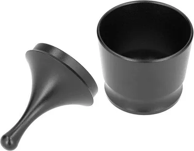 Zdjęcie produktu dla Pojemnik na kawę ze stali nierdzewnej, 58 mm, czarny