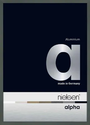 Produktbild von nielsen Aluminium Bilderrahmen Alpha, 60x90 cm, Brushed Edelstahl