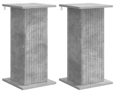 Produktbild von vidaXL Pflanzenständer 2 pcs Betongrau 30,5 x 30 x 60,5 cm